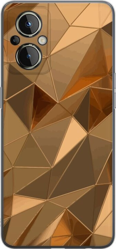 Mobildeksel til OnePlus Nord N20 5G med 3D Gull motiv