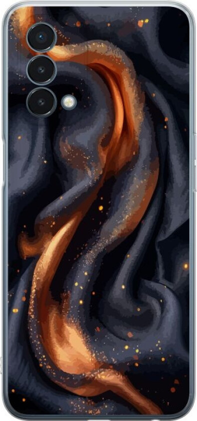 Mobildeksel til OnePlus Nord N200 5G med Brennende silke motiv