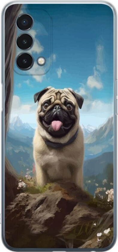 Mobildeksel til OnePlus Nord N200 5G med Glad Hund motiv