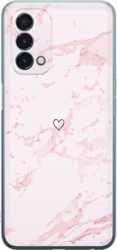 Mobildeksel til OnePlus Nord N200 5G med Rosa Hjerte motiv