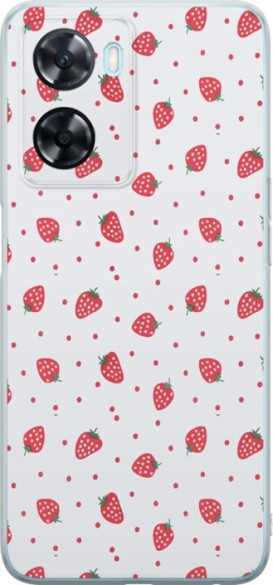 Mobildeksel til OnePlus Nord N20 SE med Jordbær motiv