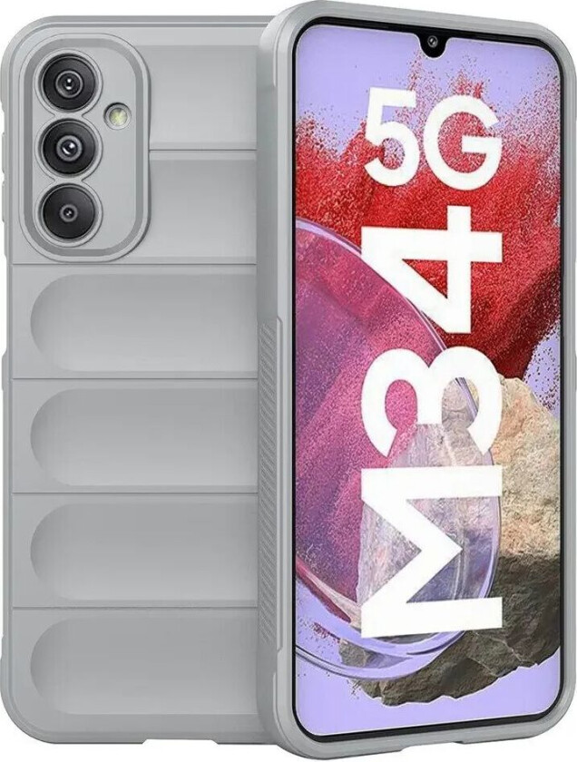 Samsung Galaxy M34 (5G) / F34 (5G) Fleksibelt Plastdeksel - Lysegrå