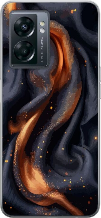 Mobildeksel til OnePlus Nord N300 med Brennende silke motiv