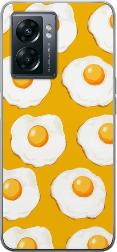 Mobildeksel til OnePlus Nord N300 med Stekt egg motiv