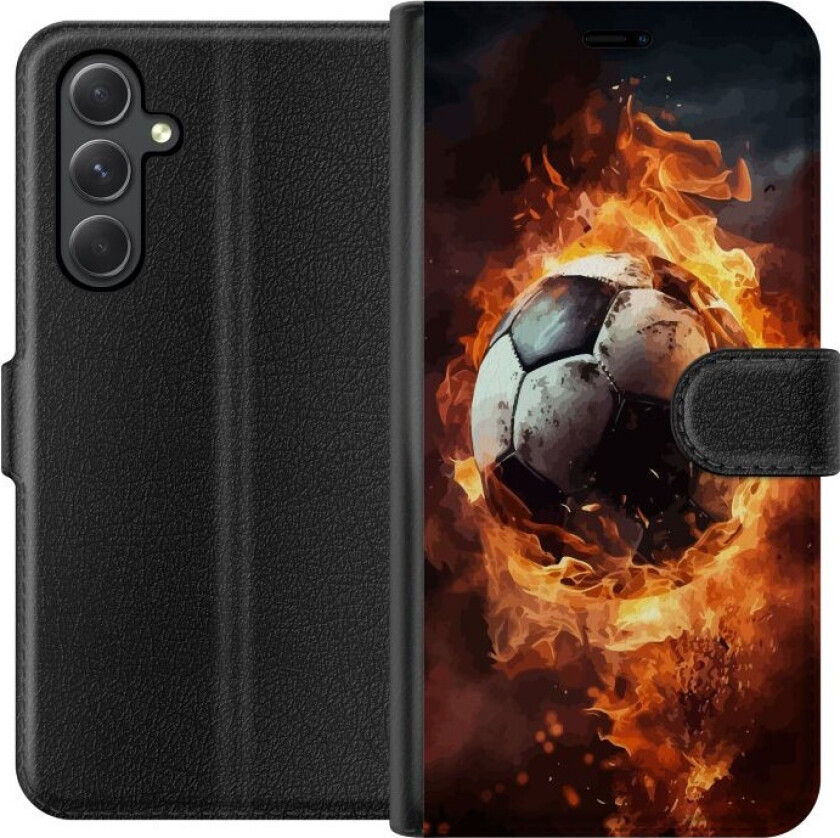 Lommeboketui til Samsung Galaxy A05s med Fotball motiv