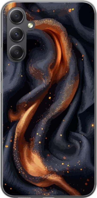 Mobildeksel til Samsung Galaxy S23 FE med Brennende silke motiv