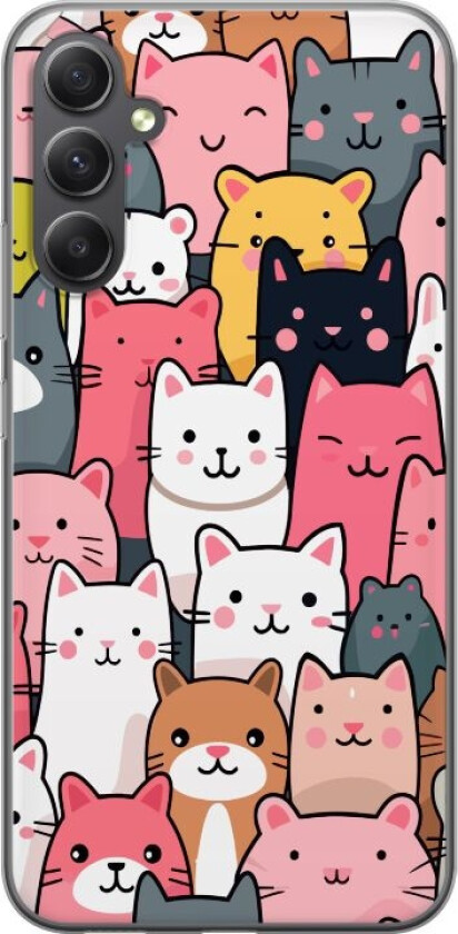 Mobildeksel til Samsung Galaxy S23 FE med Kattmønster motiv