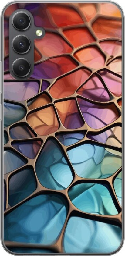 Mobildeksel til Samsung Galaxy S23 FE med Metalliskt mønster motiv