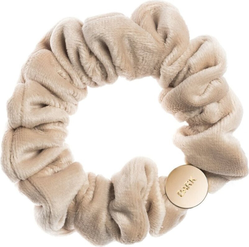 DARK Velvet Mini Scrunchie Sand