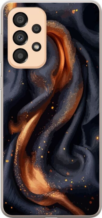 Mobildeksel til Samsung Galaxy A33 5G med Brennende silke motiv