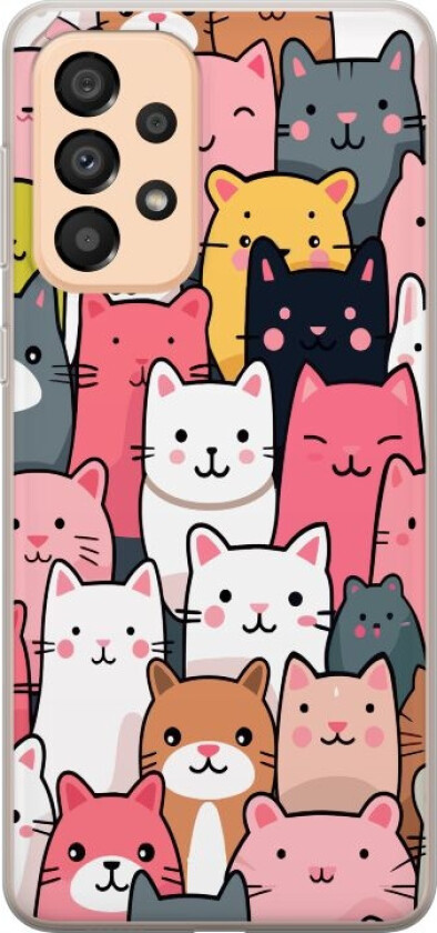 Mobildeksel til Samsung Galaxy A33 5G med Kattmønster motiv