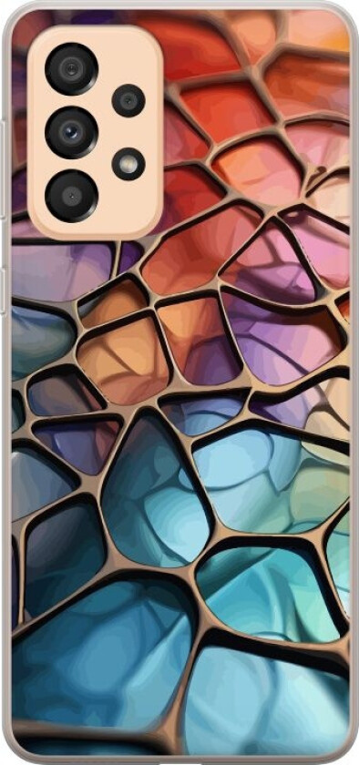 Mobildeksel til Samsung Galaxy A33 5G med Metalliskt mønster motiv