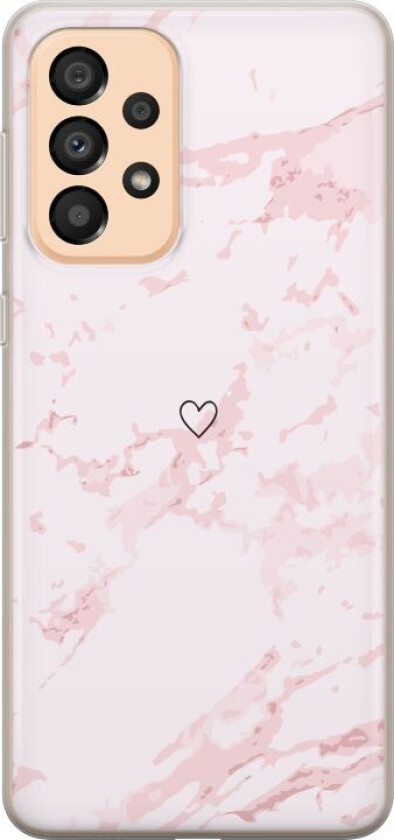 Mobildeksel til Samsung Galaxy A33 5G med Rosa Hjerte motiv