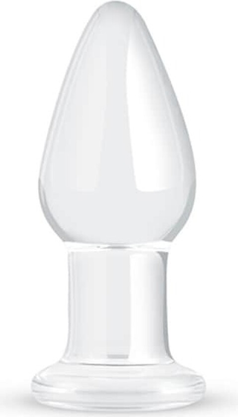Gildo Clear Glass Buttplug 10cm Ø3,9cm Analplugg i glass