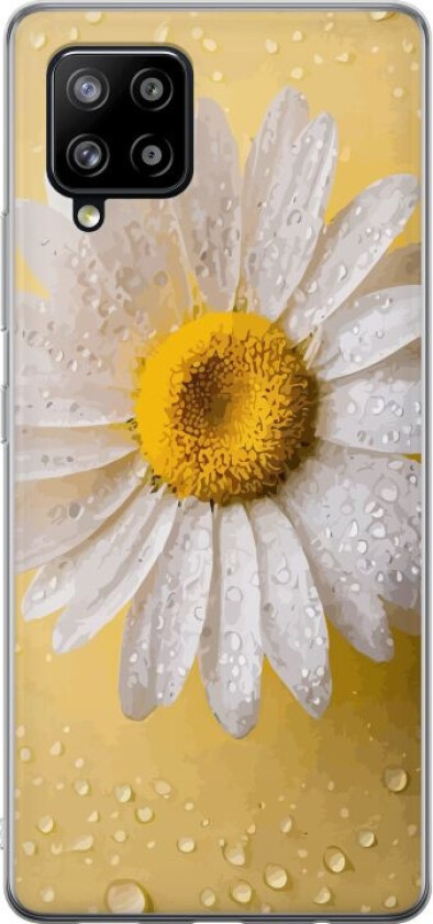 Mobildeksel til Samsung Galaxy A42 5G med Porselensblomst motiv