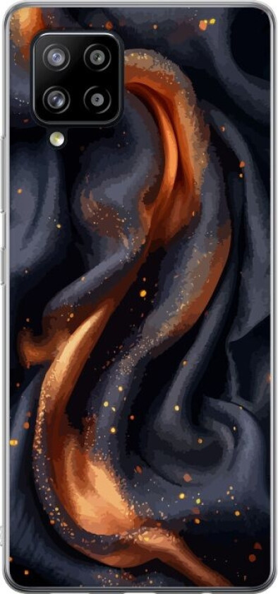 Mobildeksel til Samsung Galaxy A42 5G med Brennende silke motiv
