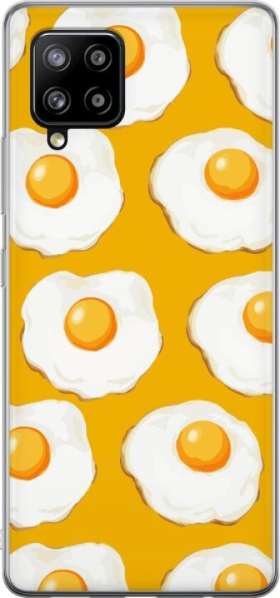 Mobildeksel til Samsung Galaxy A42 5G med Stekt egg motiv