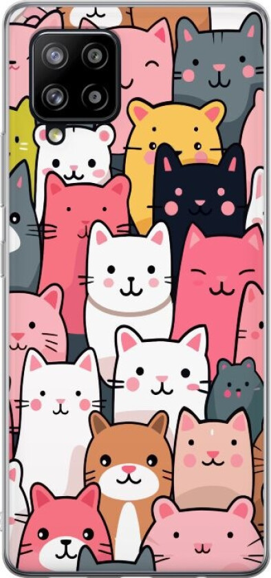 Mobildeksel til Samsung Galaxy A42 5G med Kattmønster motiv
