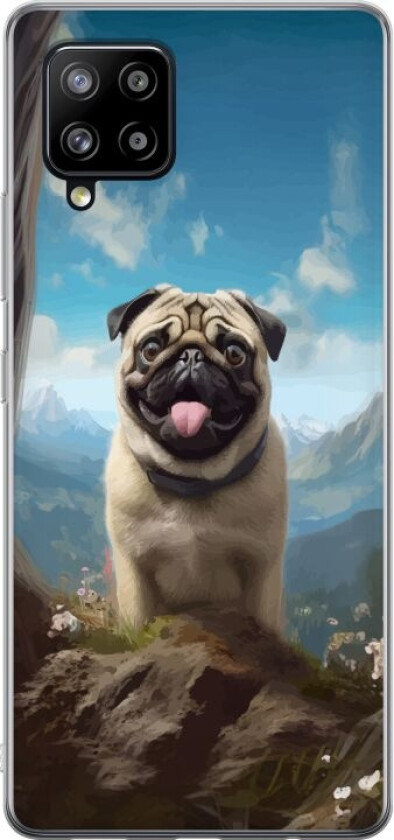 Mobildeksel til Samsung Galaxy A42 5G med Glad Hund motiv