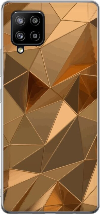 Mobildeksel til Samsung Galaxy A42 5G med 3D Gull motiv