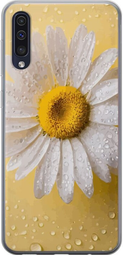 Mobildeksel til Samsung Galaxy A50 med Porselensblomst motiv
