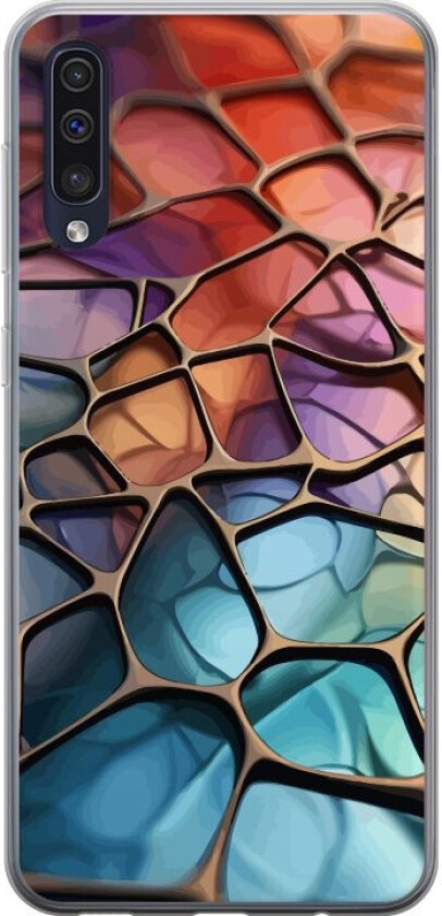 Mobildeksel til Samsung Galaxy A50 med Metalliskt mønster motiv