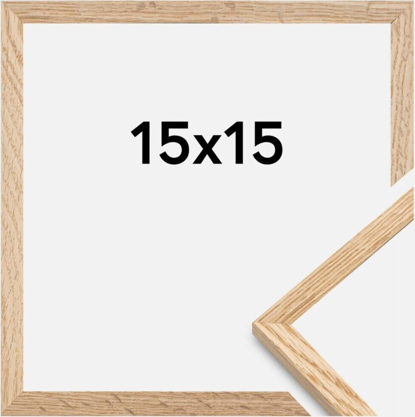 Ramme Tynn Eik Akrylglass 15x15 Cm