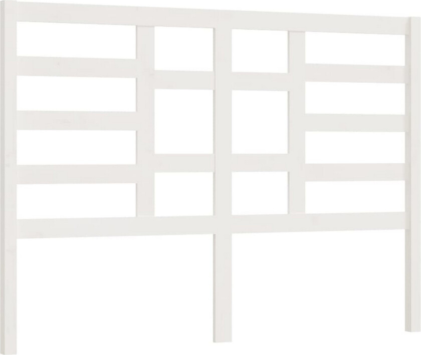 Sengegavl hvit 166x4x104 cm heltre furu
