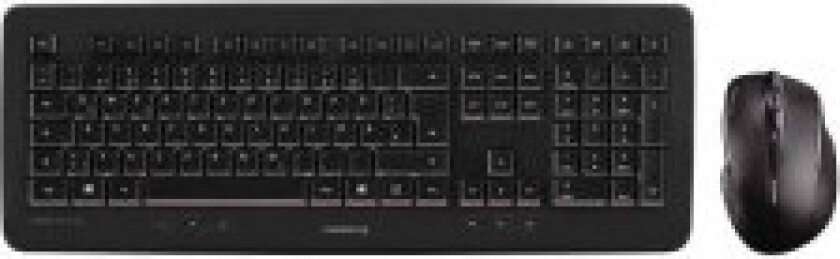 Dw 5100 - Tastatur- Og Mussett - Trådløs - 2.4 Ghz Usa Med Eurosymbol - Tastsvitsj: Cherry Lpk Svart