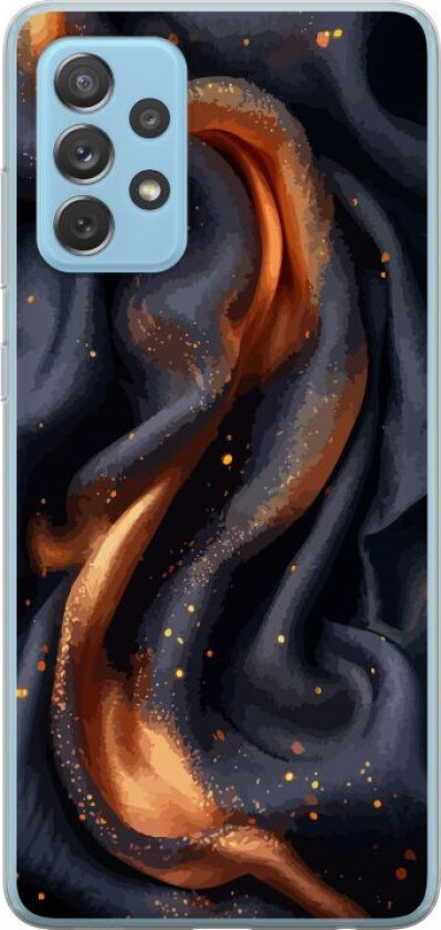 Mobildeksel til Samsung Galaxy A72 5G med Brennende silke motiv