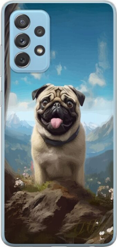 Mobildeksel til Samsung Galaxy A72 5G med Glad Hund motiv