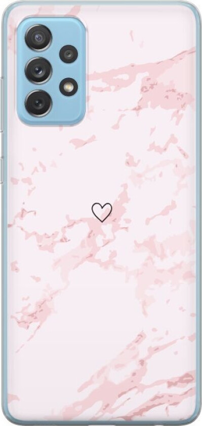 Mobildeksel til Samsung Galaxy A72 5G med Rosa Hjerte motiv