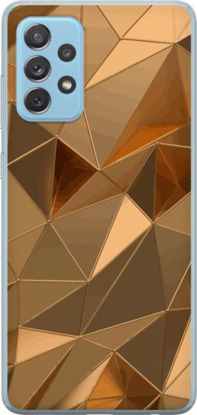 Mobildeksel til Samsung Galaxy A72 5G med 3D Gull motiv