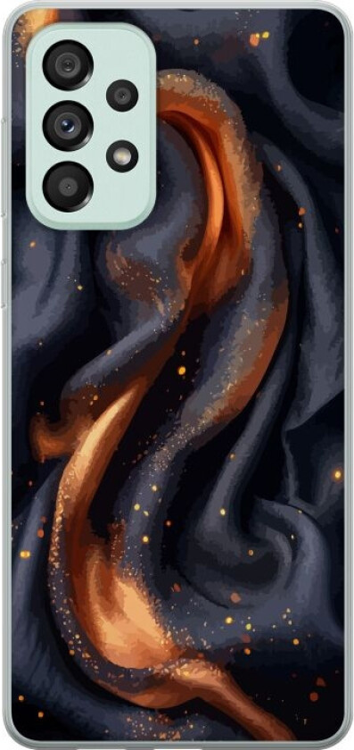 Mobildeksel til Samsung Galaxy A73 5G med Brennende silke motiv