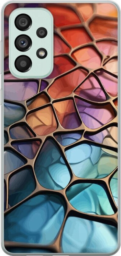 Mobildeksel til Samsung Galaxy A73 5G med Metalliskt mønster motiv