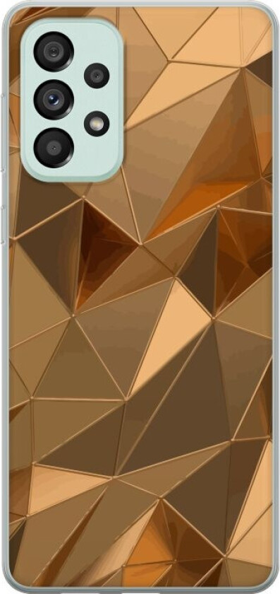 Mobildeksel til Samsung Galaxy A73 5G med 3D Gull motiv