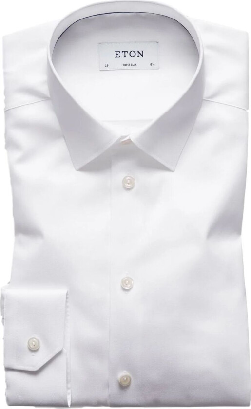 3000 Super Slim White Signature Twill Shirt Skjorte Hvit  male 41