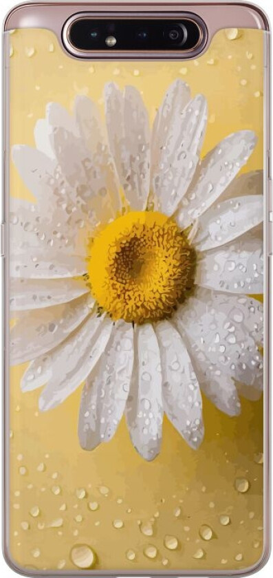 Mobildeksel til Samsung Galaxy A80 med Porselensblomst motiv
