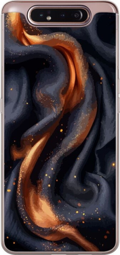 Mobildeksel til Samsung Galaxy A80 med Brennende silke motiv