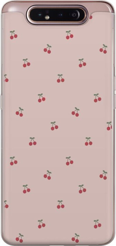 Mobildeksel til Samsung Galaxy A80 med Kirsebær motiv