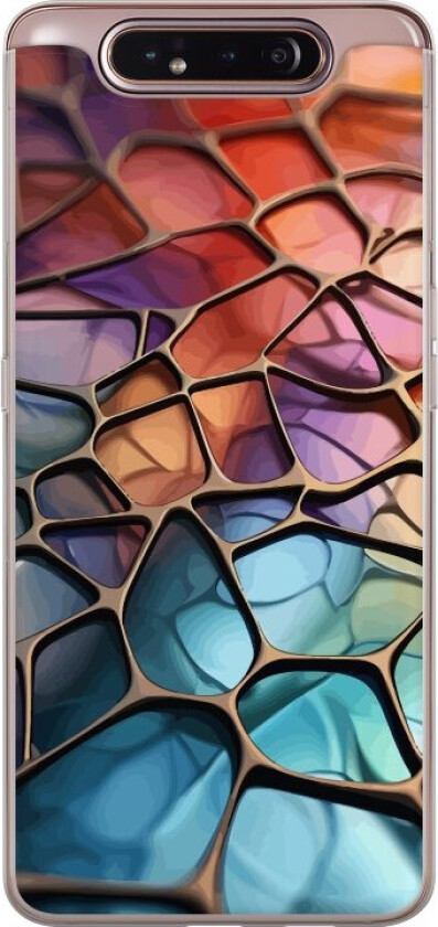 Mobildeksel til Samsung Galaxy A80 med Metalliskt mønster motiv