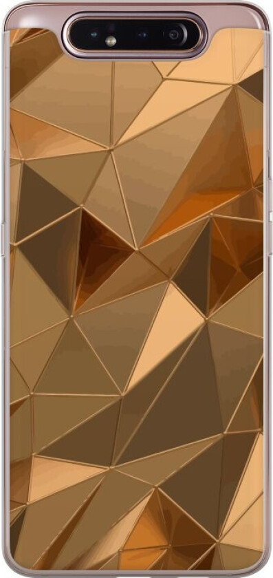 Mobildeksel til Samsung Galaxy A80 med 3D Gull motiv
