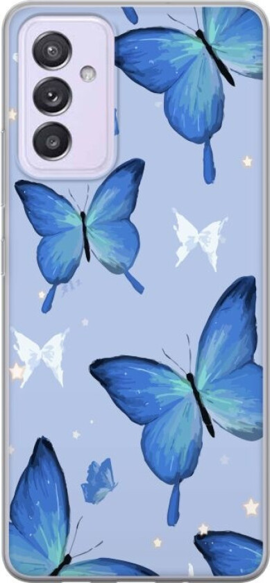 Mobildeksel til Samsung Galaxy A82 5G med Blå sommerfugler motiv