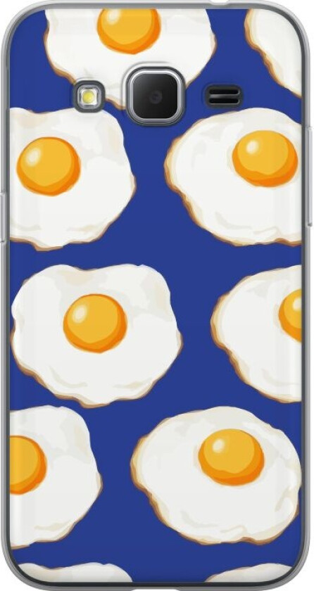 Mobildeksel til Samsung Galaxy Core Prime med Stekte egg motiv