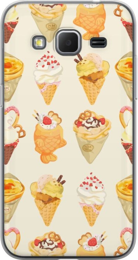 Mobildeksel til Samsung Galaxy Core Prime med Glassig motiv