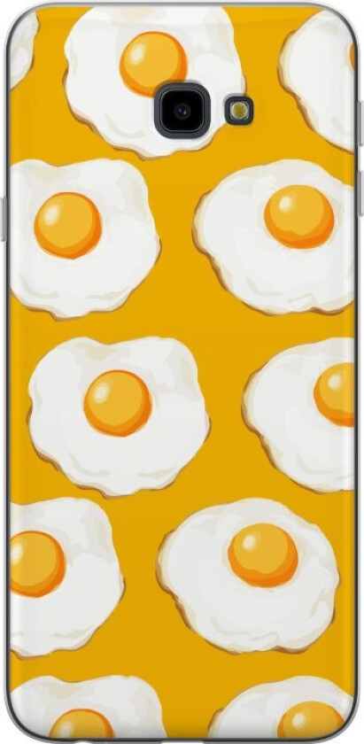 Mobildeksel til Samsung Galaxy J4+ med Stekt egg motiv