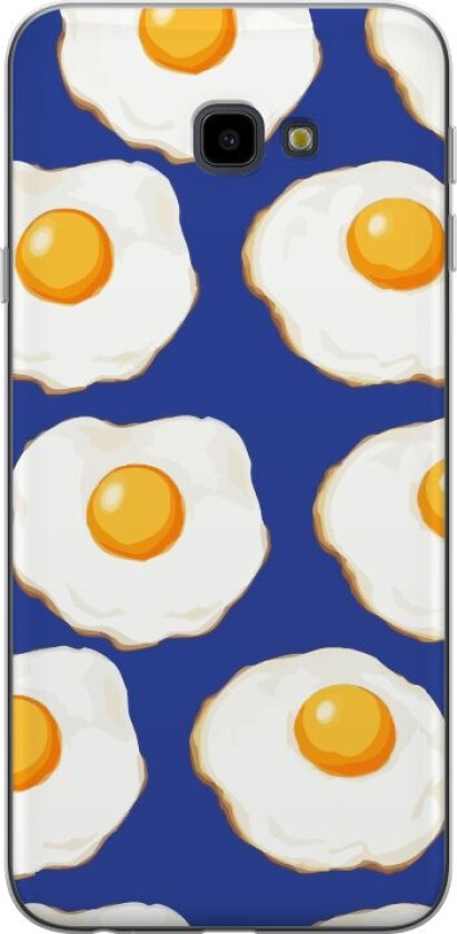 Mobildeksel til Samsung Galaxy J4+ med Stekte egg motiv