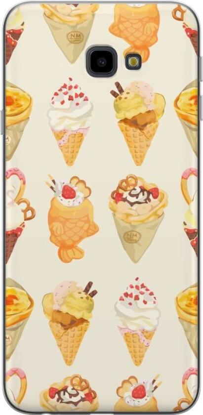 Mobildeksel til Samsung Galaxy J4+ med Glassig motiv