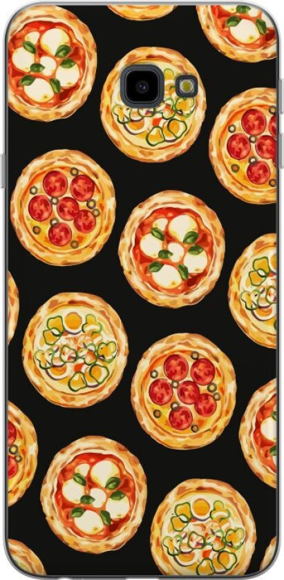 Mobildeksel til Samsung Galaxy J4+ med Pizza motiv