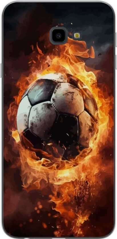 Mobildeksel til Samsung Galaxy J4+ med Fotball motiv